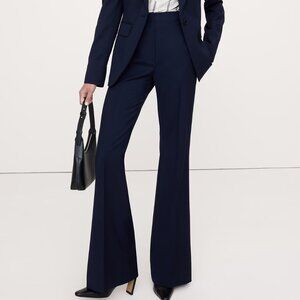 NEW NWOT! FRAME DENIM LE HIGH FLARE TROUSERS PANTS STRETCH COTTON TAILORED sz 4